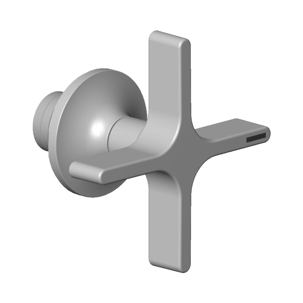 Dornbracht Griff für Brause/Wanne Stand, 71x63mm, Dark Platinum gebürstet, 9... DORNBRACHT-90208001101-99 4029011747656 (Abb. 2)