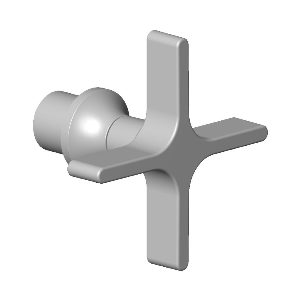 Dornbracht Griff für Zwei-/Drei-Wegeumstellung, 72x55mm, Dark Platinum gebür... DORNBRACHT-90208001401-99 4029011747748 (Abb. 2)