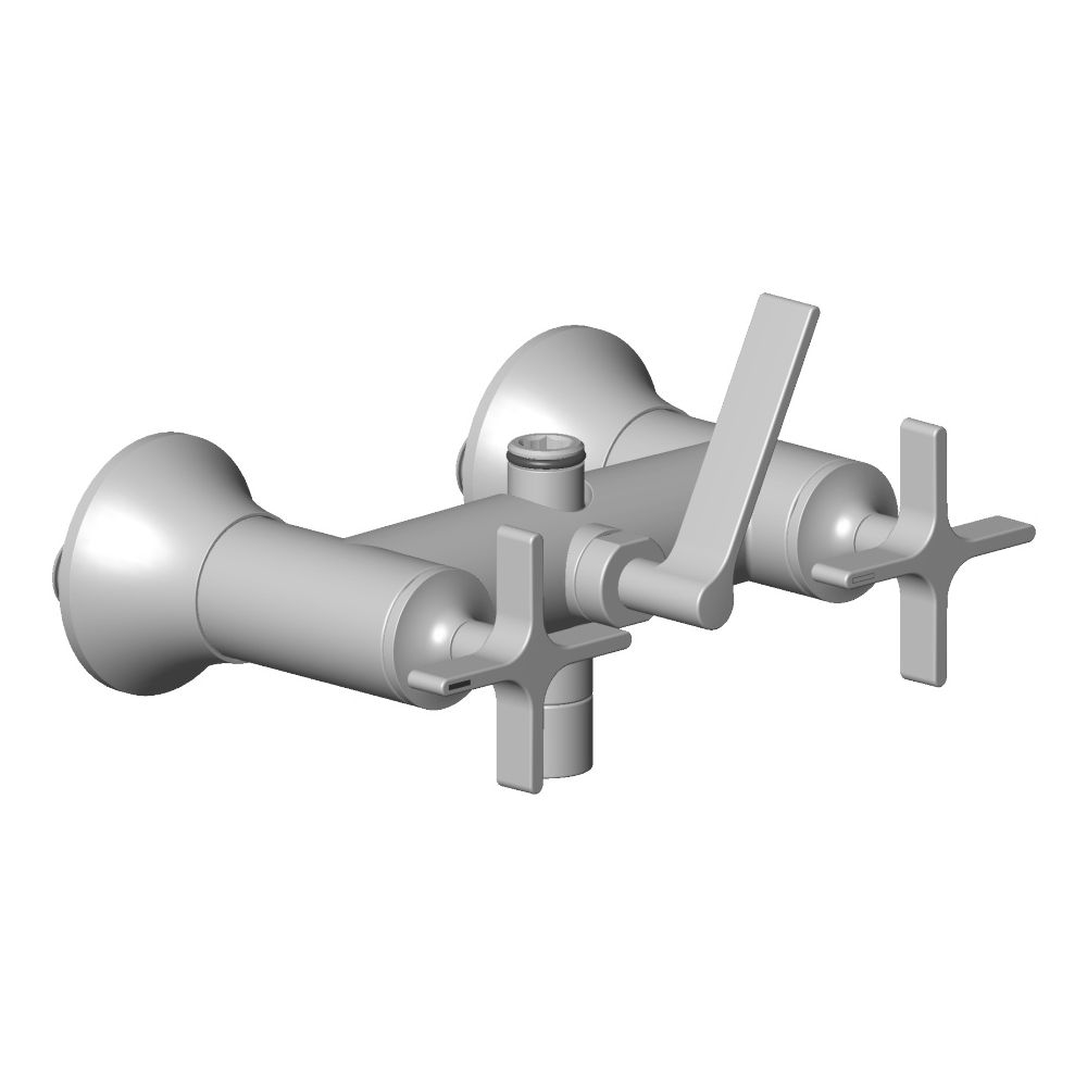 Dornbracht Anschluss für Wanne Wand, 222x144x134mm, Platin gebürstet, 041710... DORNBRACHT-04171002003-06 4029011878794 (Abb. 3)