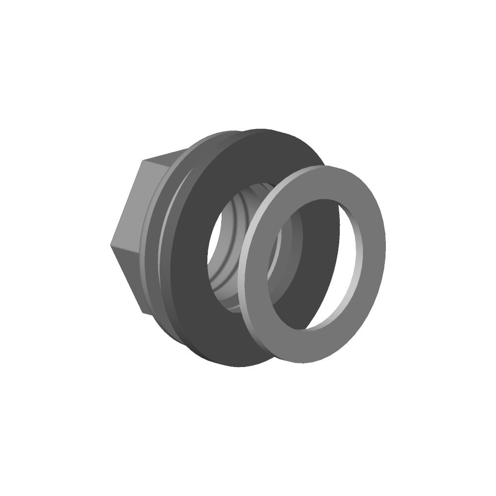 Dornbracht Befestigung mit Dichtungen, 3/4", 0423100110190... DORNBRACHT-0423100110190 4029011075827 (Abb. 3)