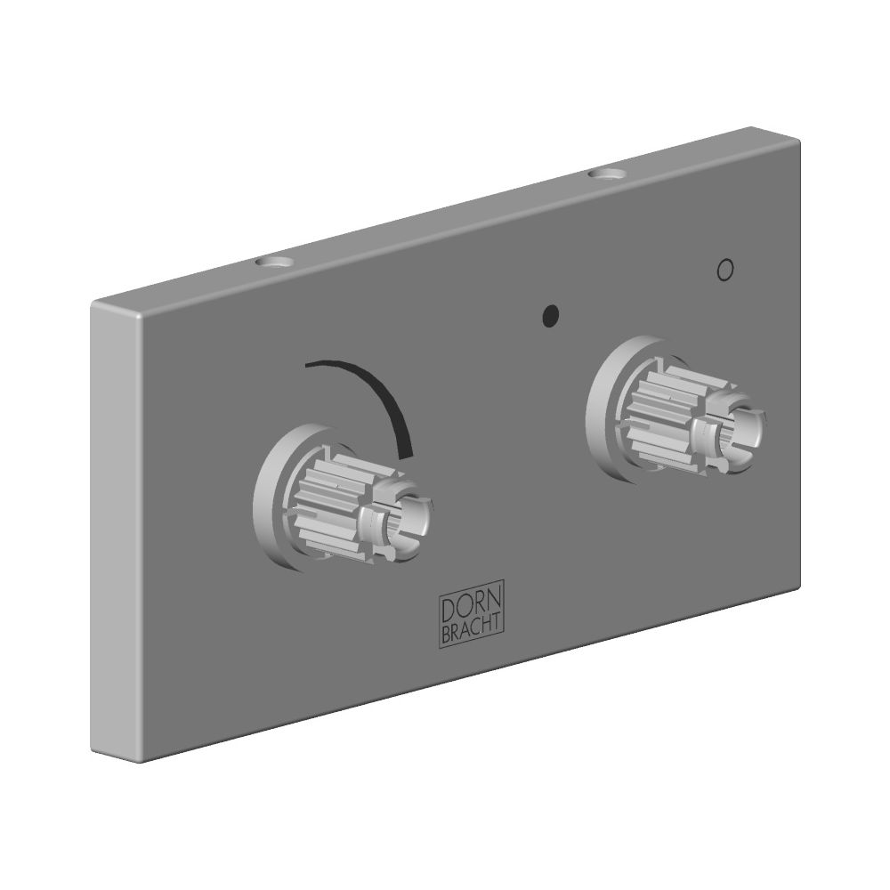 Dornbracht Rosette mit Symbolen, 60x240x28mm, Chrom, 04279802800-00... DORNBRACHT-04279802800-00 4029011671890 (Abb. 2)