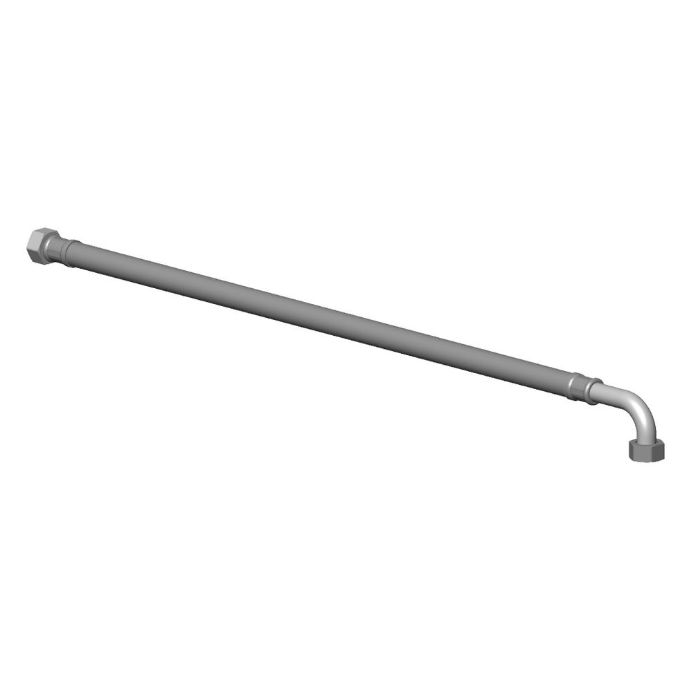 Dornbracht Druckschlauch mit Überwurfmutter, 1/2"x1/2"x600mm, 90 Grad Winkel,... DORNBRACHT-0430040990090 4029011707308 (Abb. 2)