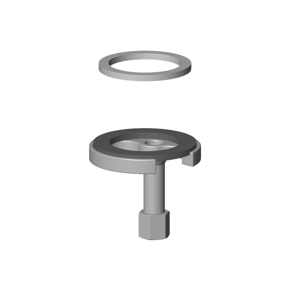 Dornbracht Befestigung mit Flachdichtung, 43x34x3mm, 52x1,5mm, 0430110387090... DORNBRACHT-0430110387090 4029011081125 (Abb. 3)