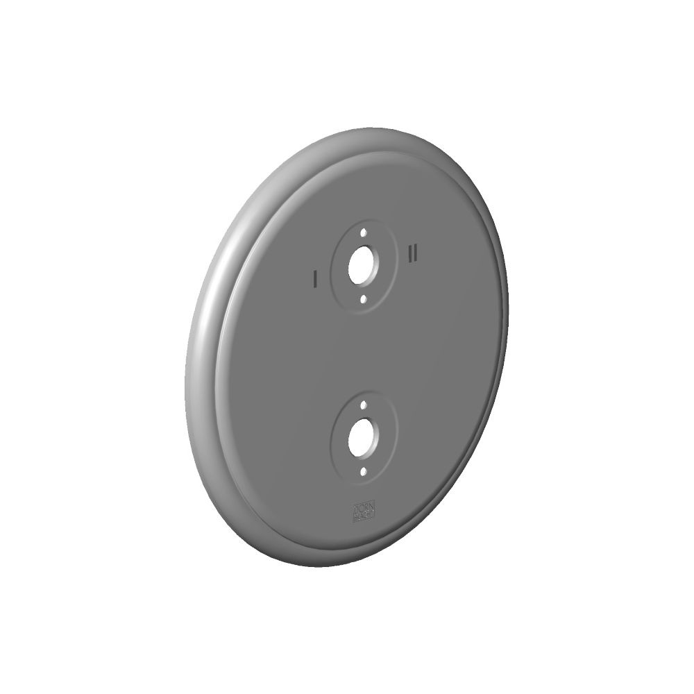 Dornbracht Rosette für Thermostat, mit Symbolen 2-Wege 175x11,5mm, Messing geb... DORNBRACHT-091102309-28 4029011879173 (Abb. 2)