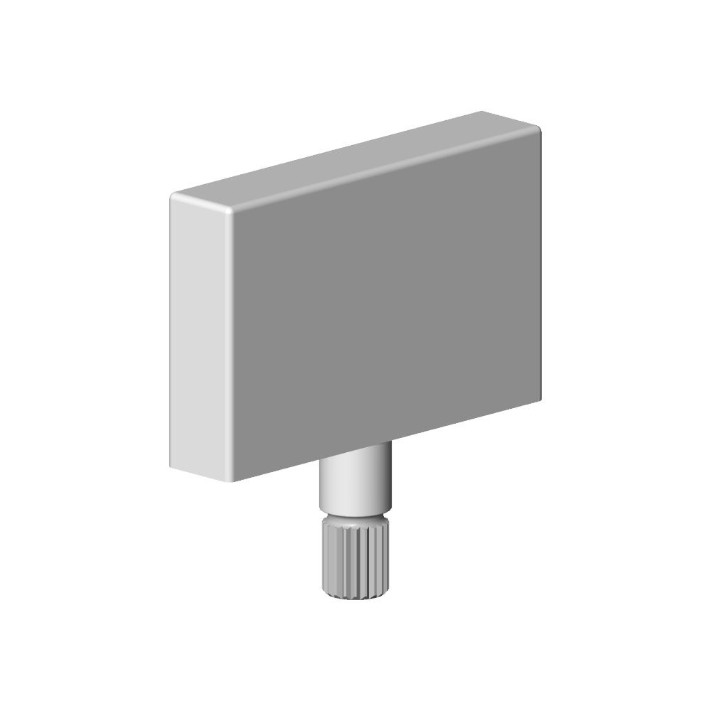 Dornbracht Griff, 50x50x10mm, Platin, 092078007-08... DORNBRACHT-092078007-08 4029011665257 (Abb. 3)