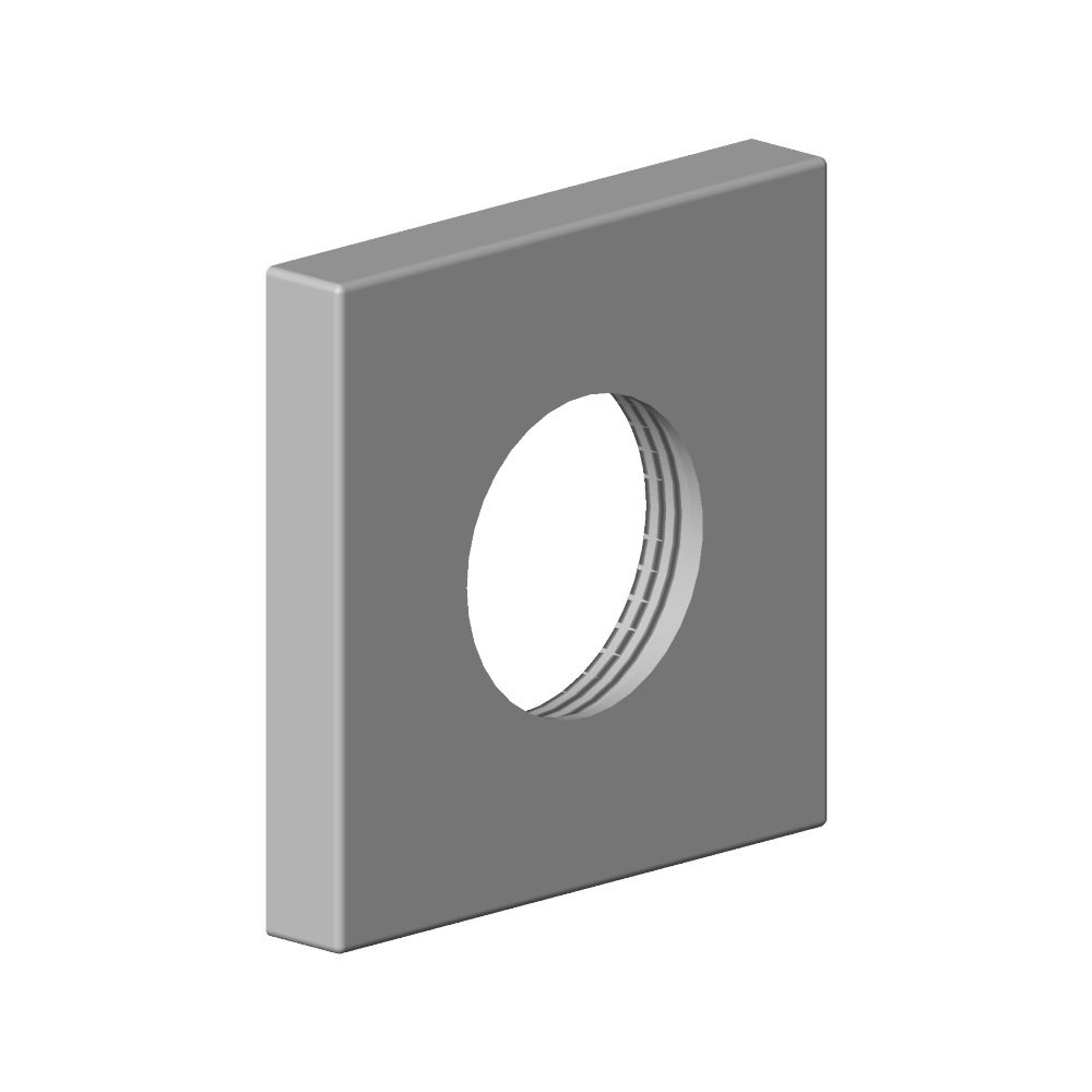 Dornbracht Rosette, M33x1,5, 60x60x9mm, Chrom, 092768003-00... DORNBRACHT-092768003-00 4029011531705 (Abb. 3)
