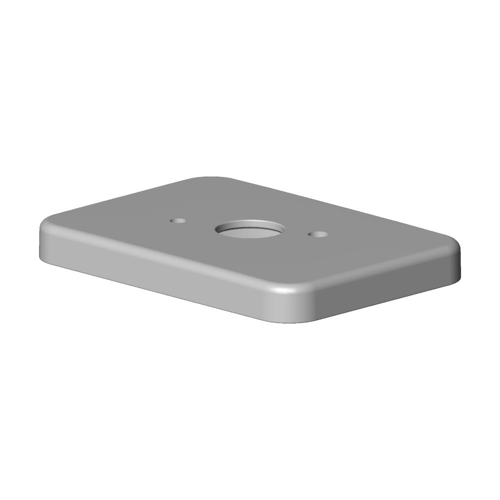 Dornbracht Rosette für Wandanschlussbogen, 55x78x8mm, Platin gebürstet, 092771... DORNBRACHT-092771002-06 4029011486746 (Abb. 3)