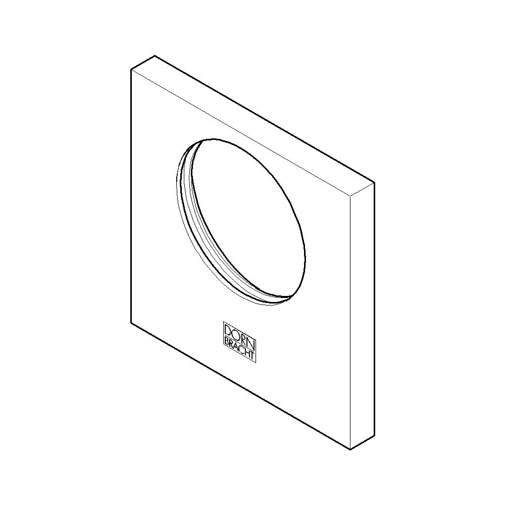 Dornbracht Rosette, 78x78x8,5mm, D 45,7mm, Champagne, 092773018-47... DORNBRACHT-092773018-47 4029011602740 (Abb. 3)