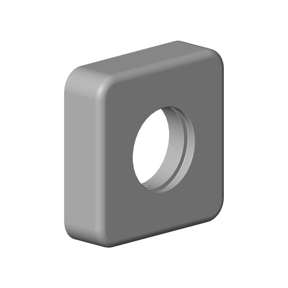 Dornbracht Rosette, 63x63x18mm, Weiß matt, 092796007-10... DORNBRACHT-092796007-10 4029011637605 (Abb. 3)