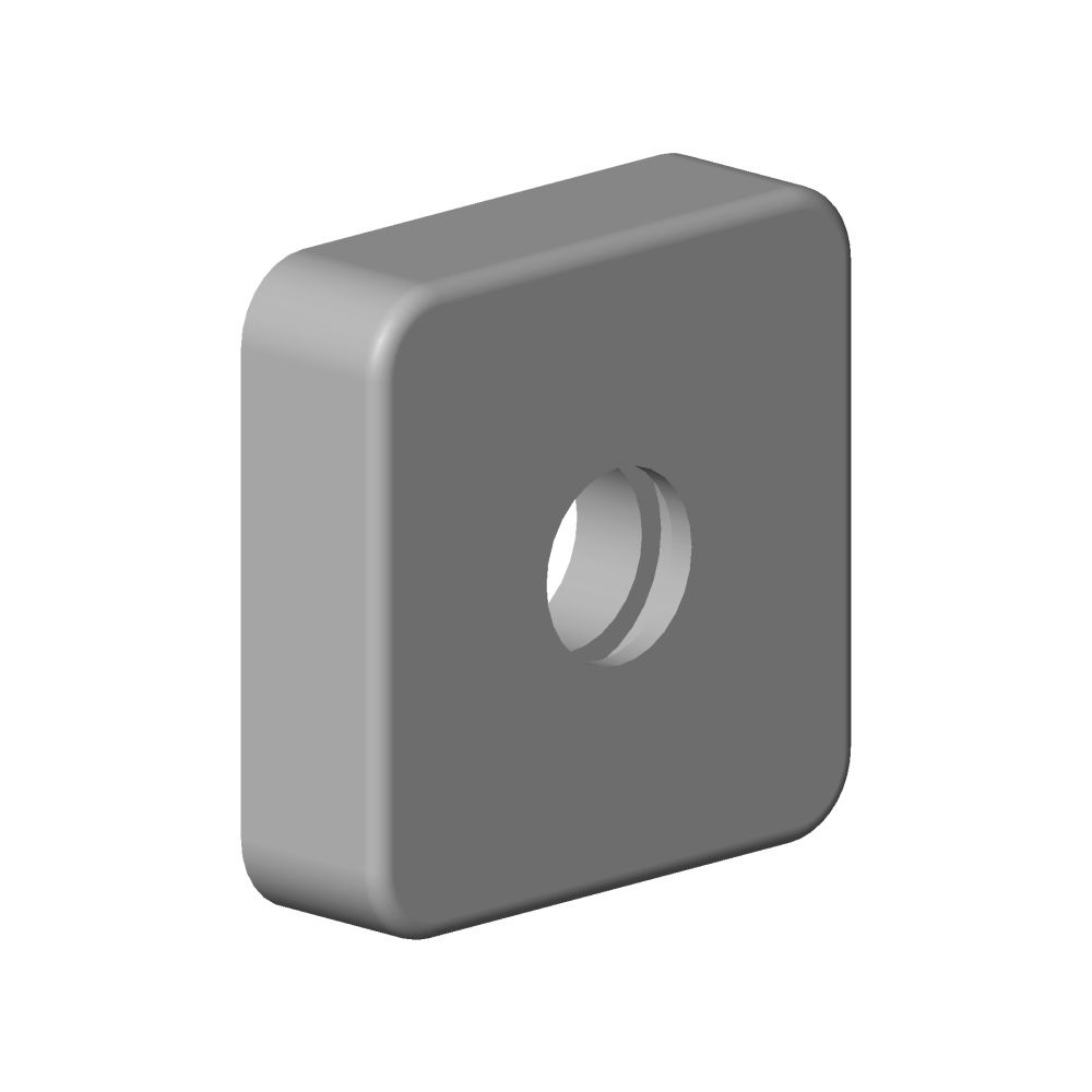 Dornbracht Rosette für Duschstele, 63x63x18mm, Weiß matt, 092796008-10... DORNBRACHT-092796008-10 4029011637674 (Abb. 3)