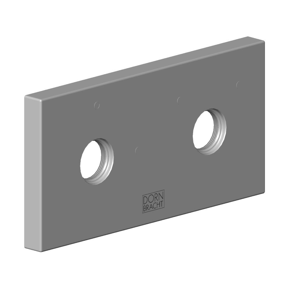 Dornbracht Rosette für Logo, 60x120x12,5mm, Platin gebürstet mit Warm/Kalt Mar... DORNBRACHT-092798022-06 4029011657160 (Abb. 3)