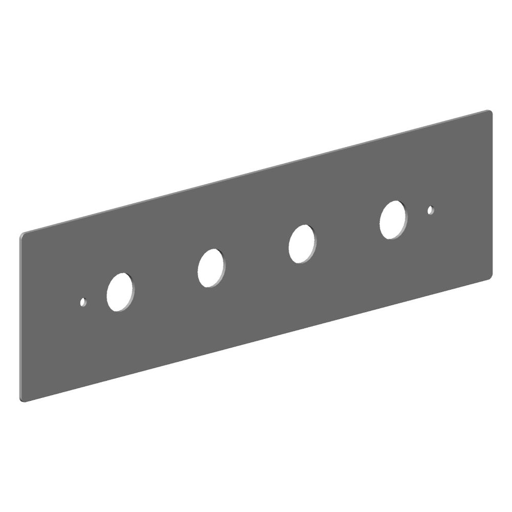 Dornbracht Rosette für Montagerahmen Vierloch-Stand, 150x570x3mm, Chrom, 09280... DORNBRACHT-092801014-00 4029011440915 (Abb. 3)