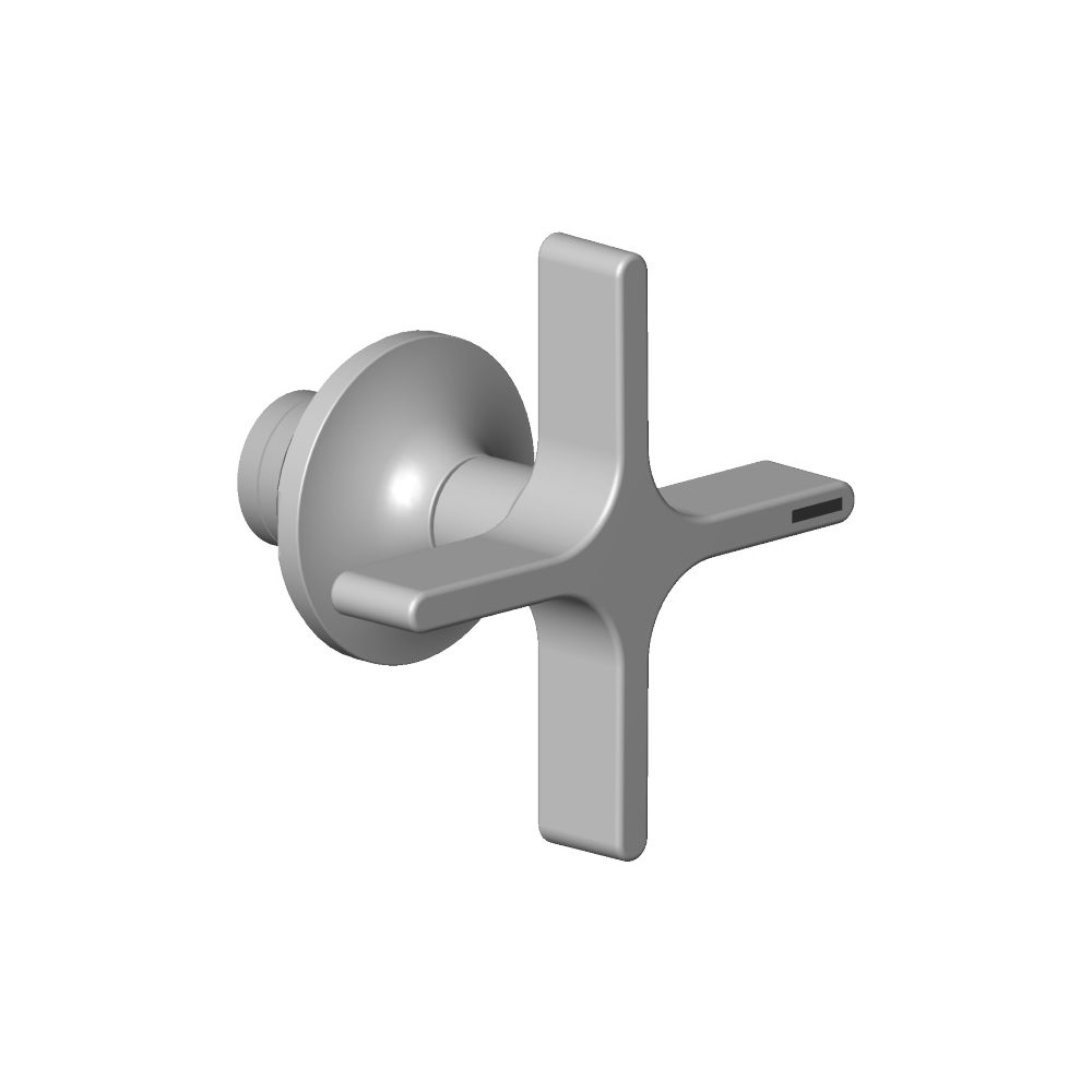 Dornbracht Griff für Brause- und Wannenstandarmatur, 71x63mm, Platin matt, 9... DORNBRACHT-90208001101-06 4029011747649 (Abb. 3)