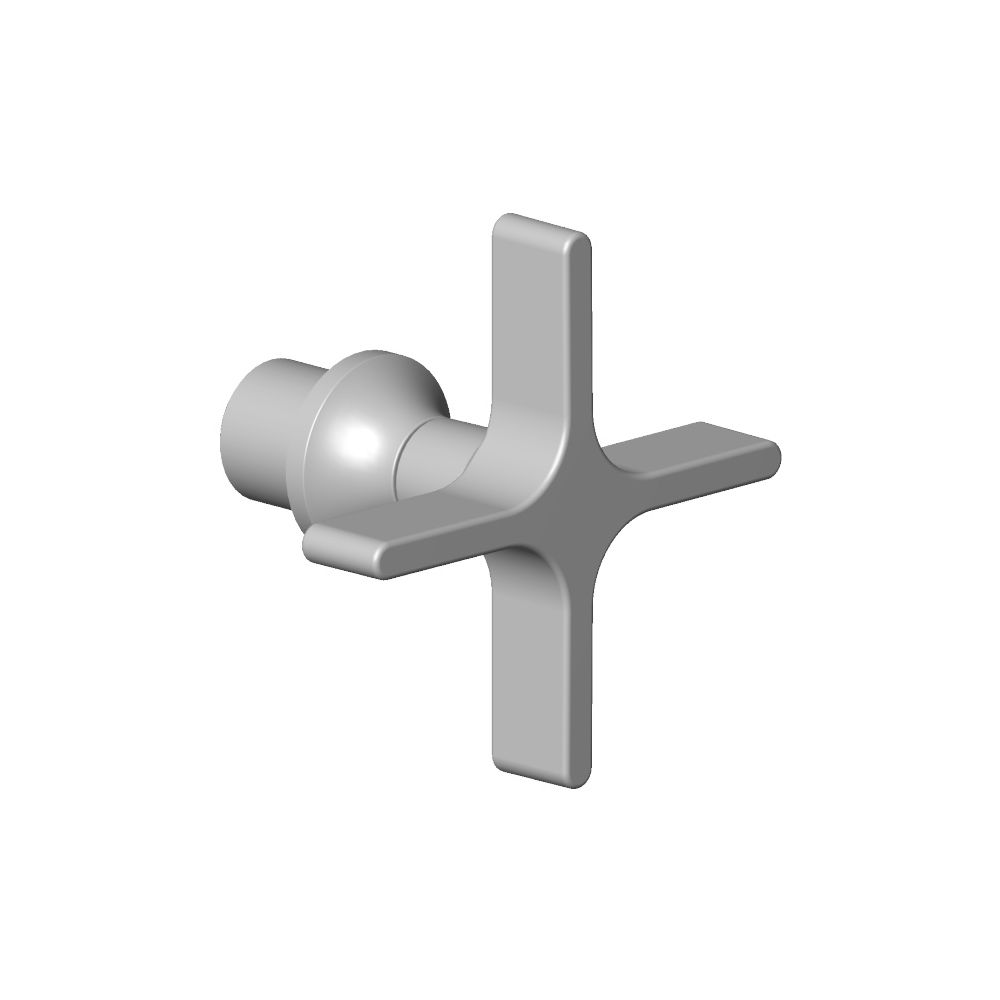 Dornbracht Griff für Zwei-/Drei-Wegeumstellung, 72x55mm, Dark Platinum gebür... DORNBRACHT-90208001401-99 4029011747748 (Abb. 3)