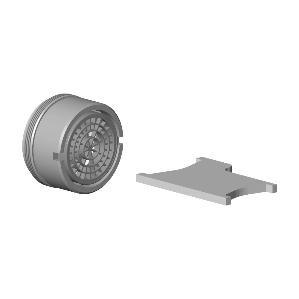 Dornbracht Luftsprudler mit Schlitz, M24x1 5,7l/min, Platin, 90230102608-08... DORNBRACHT-90230102608-08 4029011662416 (Abb. 4)