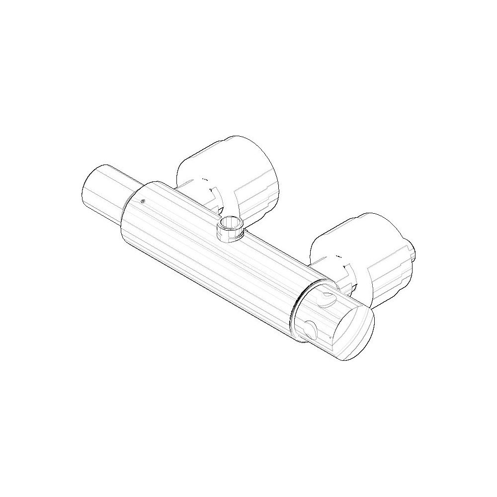 Dornbracht Anschluss für Brausethermostat, 315x85x210mm, Platin gebürstet, 0... DORNBRACHT-04170104401-06 4029011893193 (Abb. 2)
