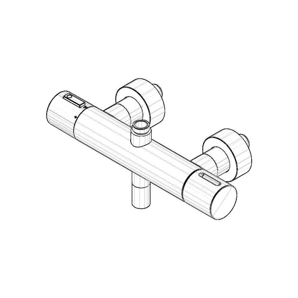 Dornbracht Anschluss für Brausethermostat, 315x85x210mm, Weiß matt, 04170104... DORNBRACHT-04170104700-10 4029011631139 (Abb. 2)