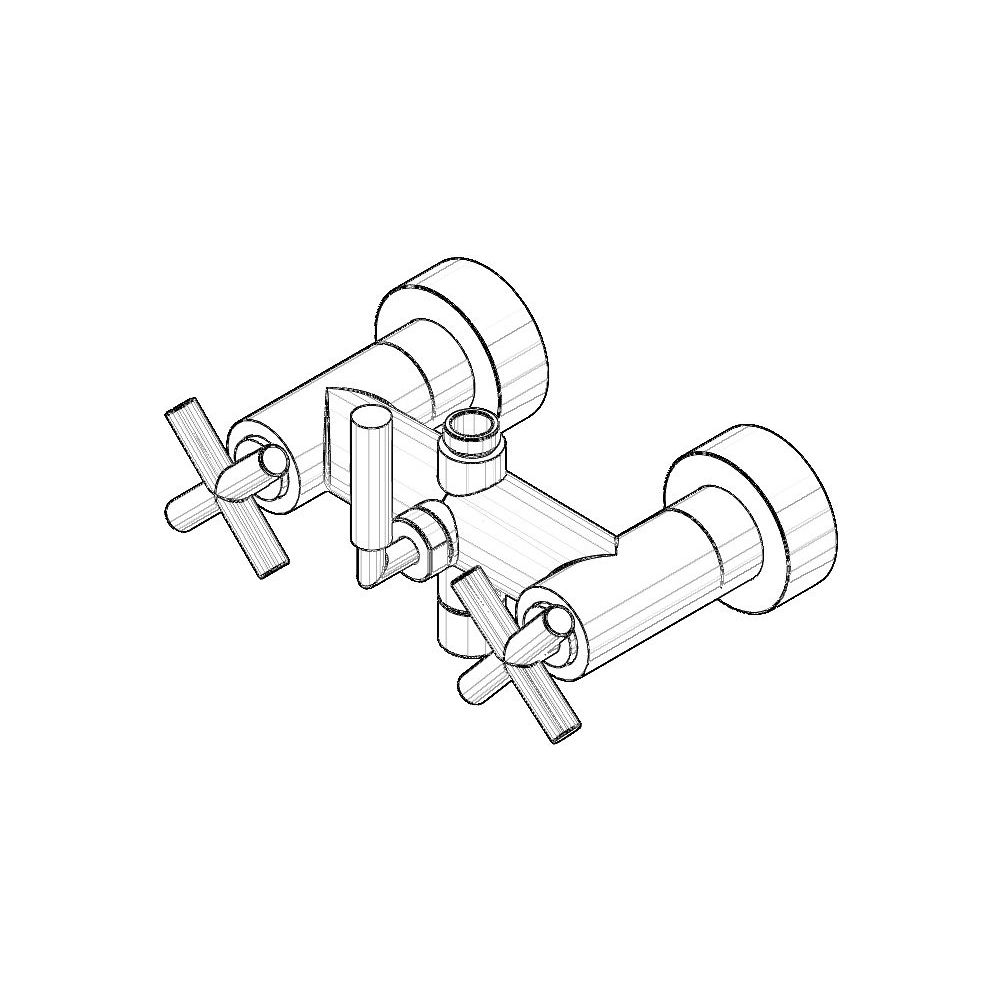Dornbracht Wannenanschluss für Wand, 200x215x140mm, Weiß matt, 04171002001-1... DORNBRACHT-04171002001-10 4029011753251 (Abb. 2)
