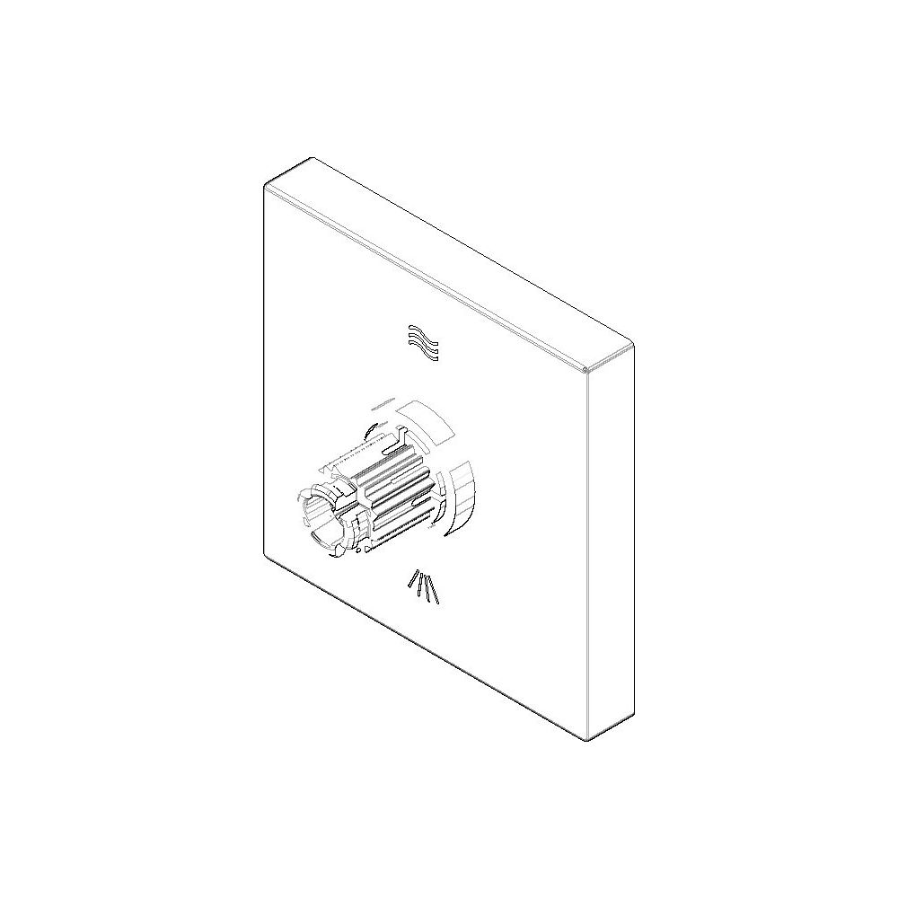 Dornbracht Rosette mit Symbolen Ersatzteile 04279802100 60x60x28mm platin ma... DORNBRACHT-04279802100-06 4029011671838 (Abb. 1)