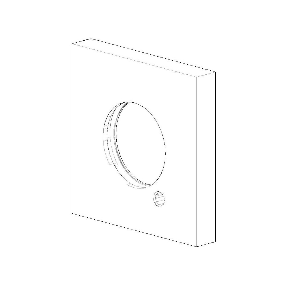 Dornbracht Rosette Ersatzteile 082797503 55,5x55,5x8,5mm platin matt... DORNBRACHT-082797503-06 4029011498985 (Abb. 1)