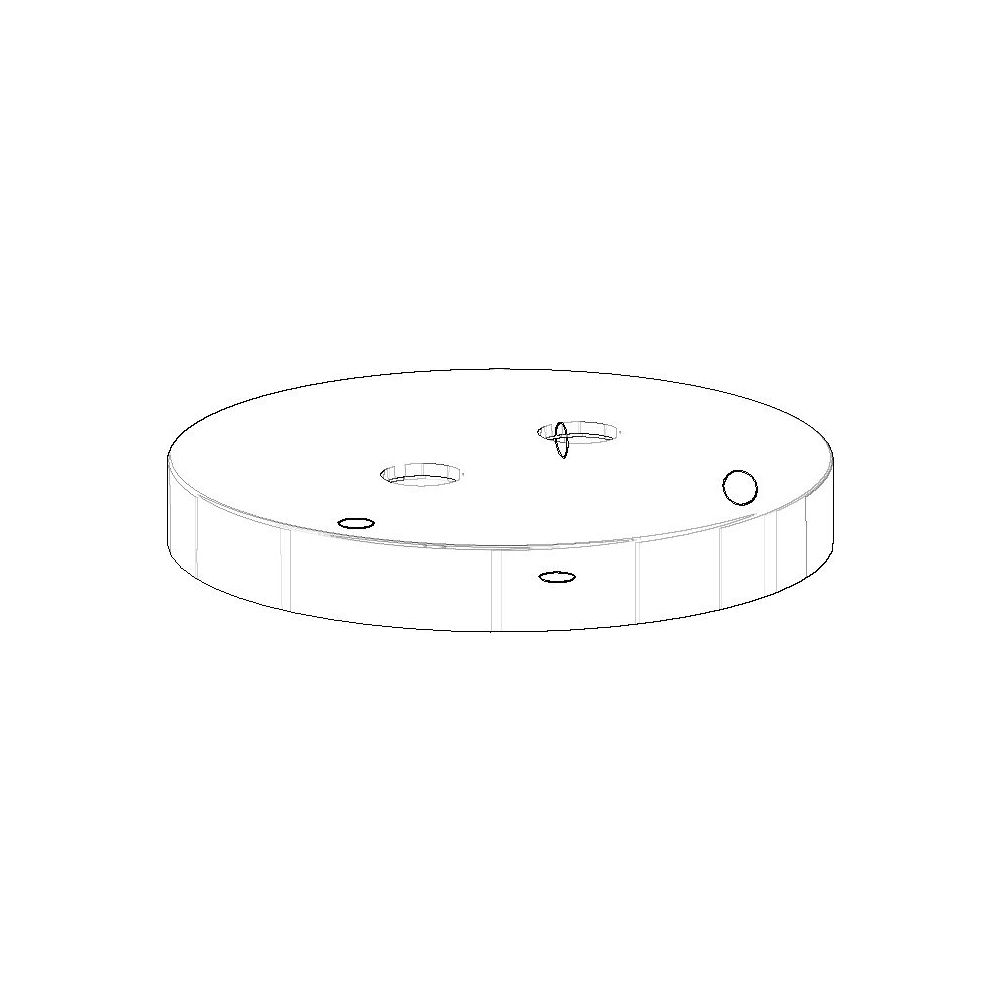 Dornbracht Rosette für Sensor Ersatzteile 091102124 75x10mm chrom... DORNBRACHT-091102124-00 4029011531804 (Abb. 1)