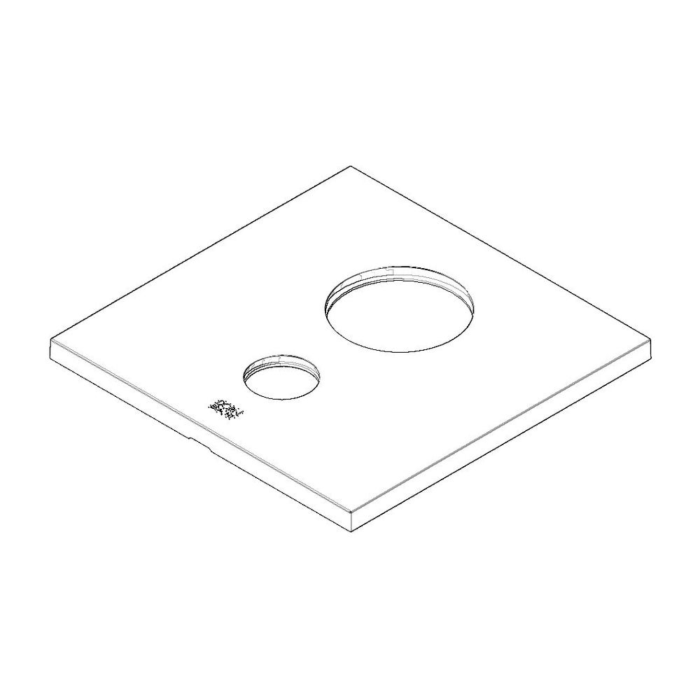 Dornbracht xStream Rosette Ersatzteile 091102131 154x154x9,5mm chrom... DORNBRACHT-091102131-00 4029011536519 (Abb. 1)