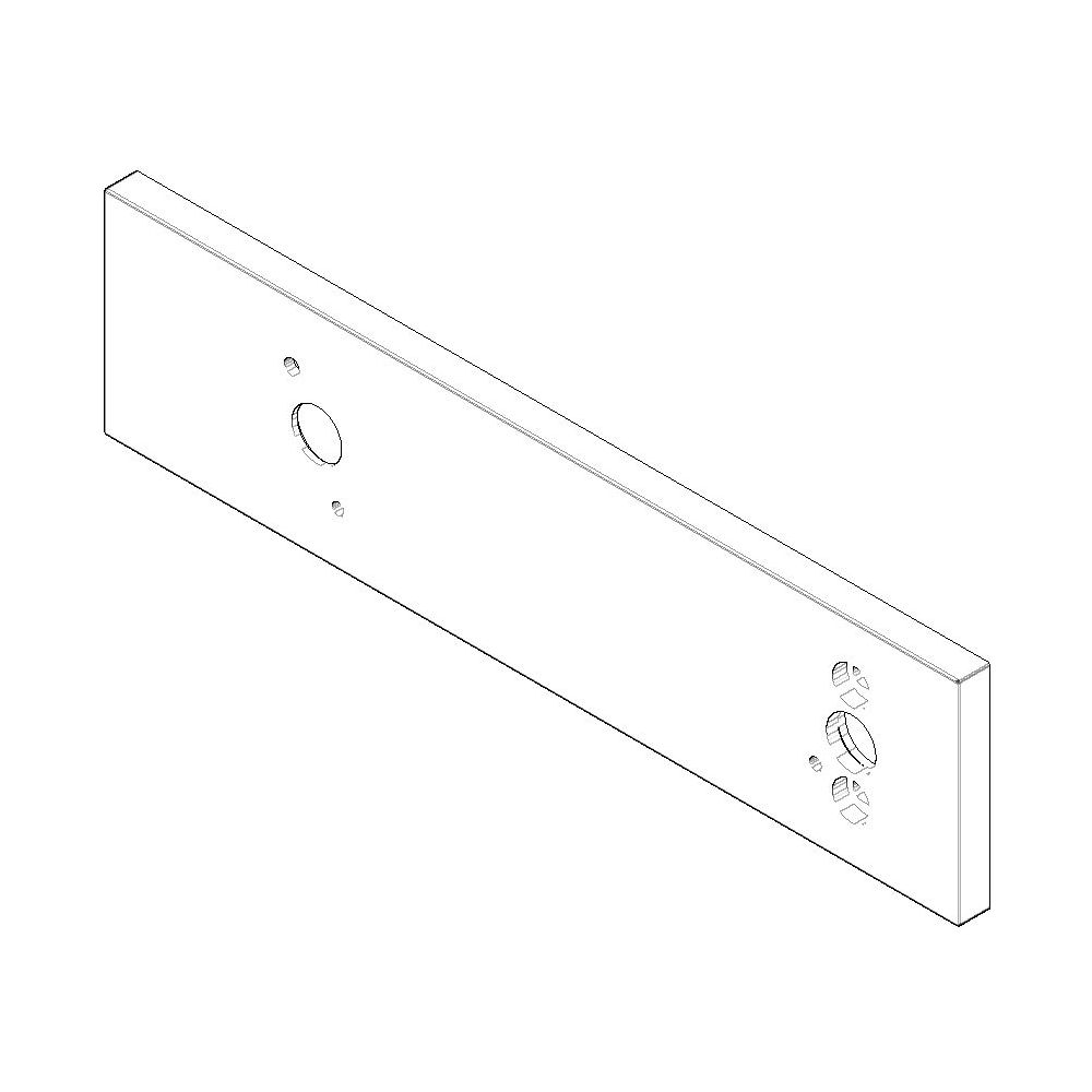 Dornbracht eValve Rosette Ersatzteile 091102133 240x60x9mm platin matt... DORNBRACHT-091102133-06 4029011596391 (Abb. 1)