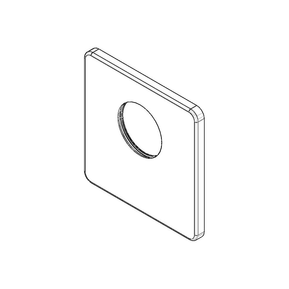 Dornbracht xTool Rosette Ersatzteile 091102198 120x120x9mm chrom... DORNBRACHT-091102198-00 4029011471223 (Abb. 1)