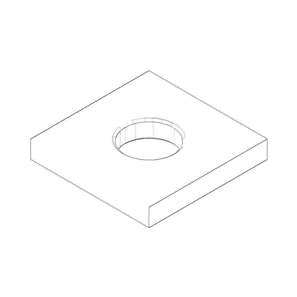 Dornbracht Rosette Ersatzteile 092767006 60x60x9mm chrom... DORNBRACHT-092767006-00 4029011596568 (Abb. 1)