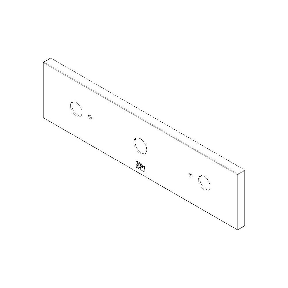 Dornbracht WaterSheet Rosette Ersatzteile 092778031 240x60x9mm platin... DORNBRACHT-092778031-08 4029011611216 (Abb. 1)