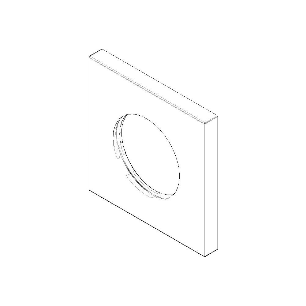 Dornbracht Rosette Ersatzteile 092778039 80x80x9x45,7mm chrom... DORNBRACHT-092778039-00 4029011678400 (Abb. 1)