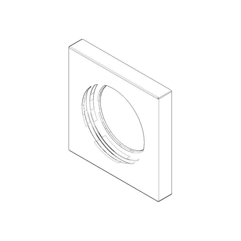 Dornbracht Rosette Ersatzteile 092778040 60x60x9x35mm platin... DORNBRACHT-092778040-06 4029011678462 (Abb. 1)