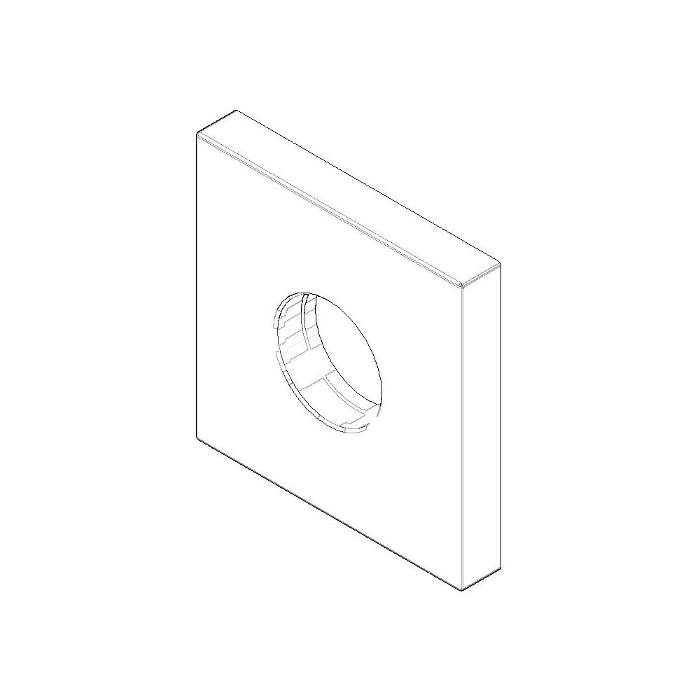 Dornbracht Rosette Ersatzteile 092778043 60x60x9mm platin matt... DORNBRACHT-092778043-06 4029011688171 (Abb. 1)