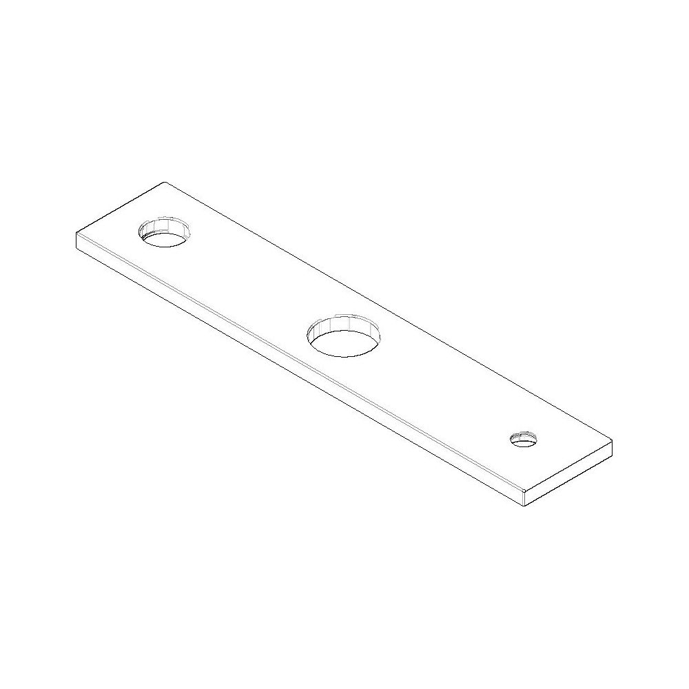 Dornbracht Rosette Ersatzteile 092787004 300x60x9mm chrom... DORNBRACHT-092787004-00 4029011556401 (Abb. 1)