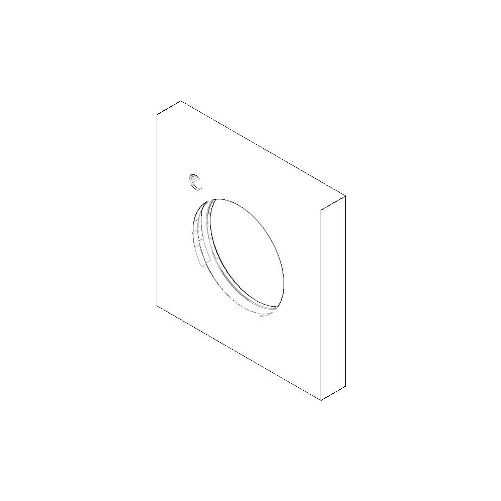 Dornbracht Rosette Ersatzteile 092797021 60x60x9x33,2mm chrom... DORNBRACHT-092797021-00 4029011484513 (Abb. 1)