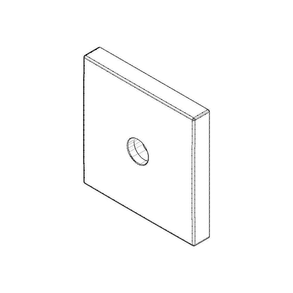 Dornbracht Rosette Ersatzteile 092798001 60x60x9x14,8mm platin... DORNBRACHT-092798001-06 4029011531569 (Abb. 1)