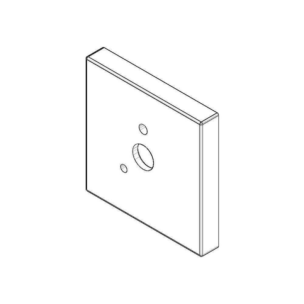 Dornbracht Rosette für Brausehalter Ersatzteile 092798002 60x60x9x14,8mm schwa... DORNBRACHT-092798002-33 4029011630101 (Abb. 1)