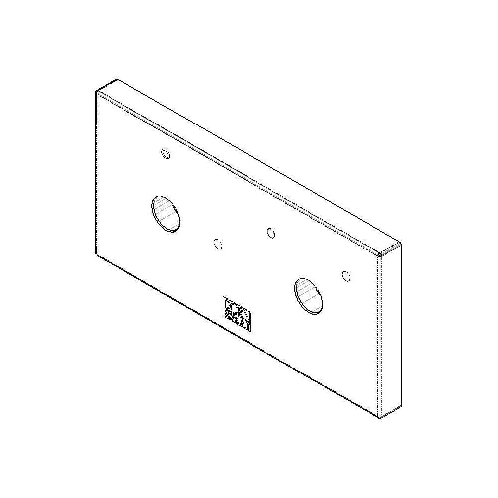 Dornbracht xGate Rosette Wand Ersatzteile 092798006 120x120x9mm platin matt... DORNBRACHT-092798006-06 4029011509001 (Abb. 1)