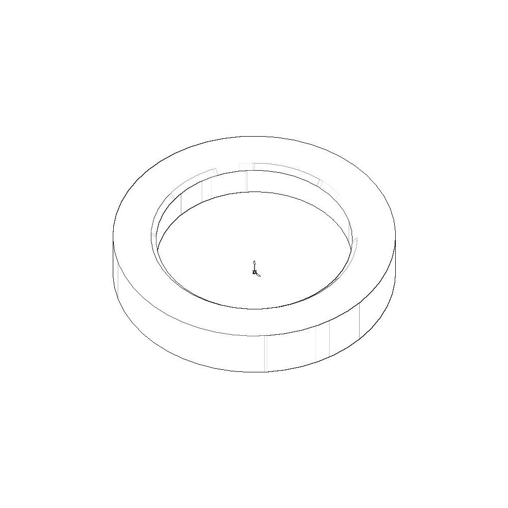 Dornbracht Rosette für Mischer Ersatzteile 092810111 55x38,2x10mm platin... DORNBRACHT-092810111-08 4029011593802 (Abb. 1)