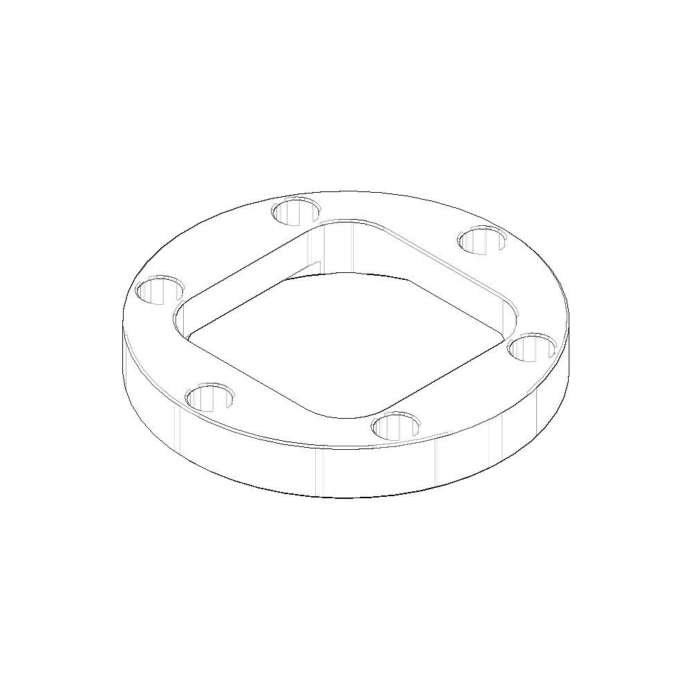 Dornbracht Flansch Ersatzteile 093011122 97x14mm roh vernickelt... DORNBRACHT-093011122-07 4029011543234 (Abb. 1)