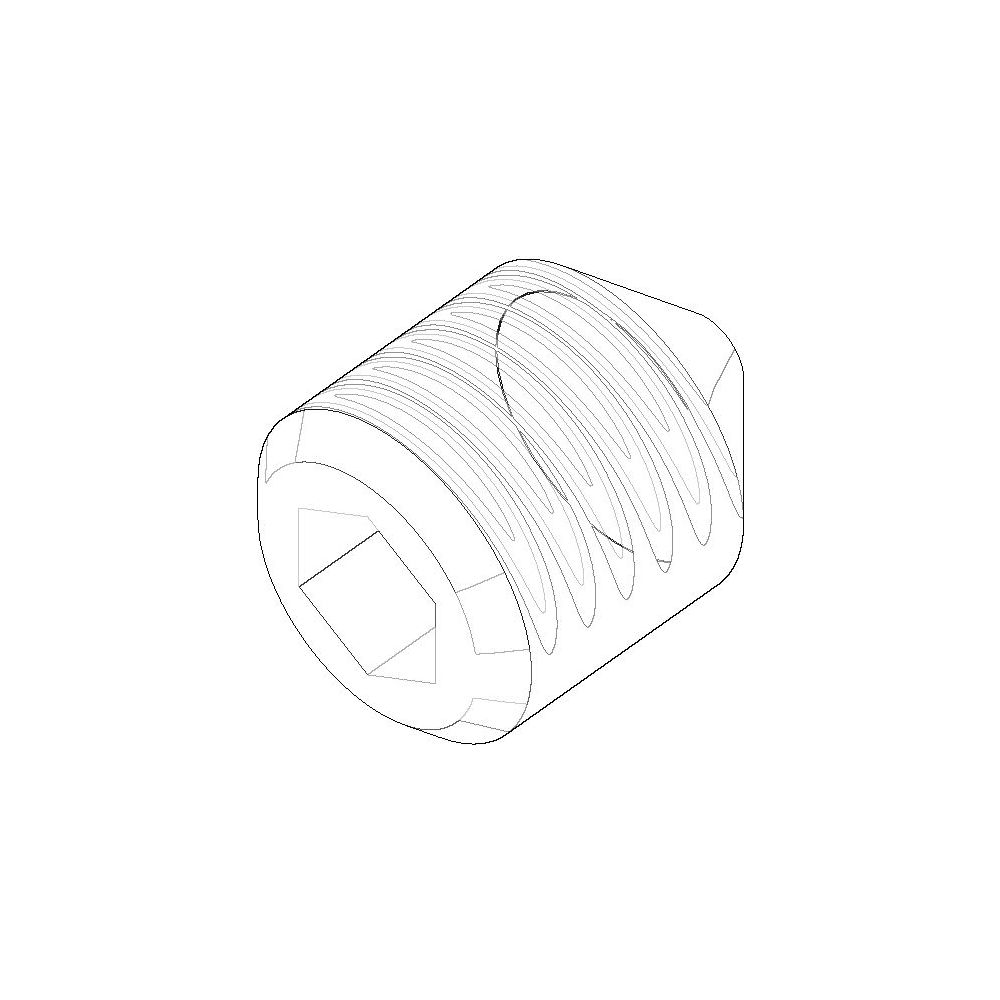 Dornbracht Befestigung Gewindestift Ersatzteile 093111002 M8x10mm... DORNBRACHT-09311100290 4029011142260 (Abb. 1)