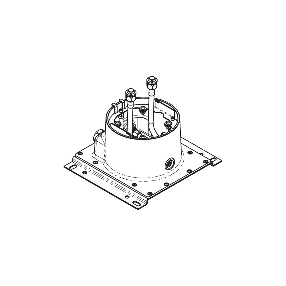 Dornbracht Unterputz-Deckeneinbaukasten mit Deckenanbindung 2x Anschluss IG 1/2"... DORNBRACHT-3504197090 4029011953903 (Abb. 4)