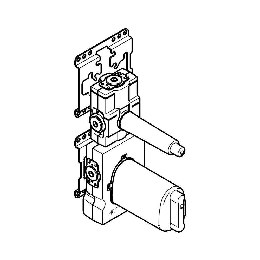 Dornbracht Unterputz-Thermostat-Modul Serienneutral 3/4" 35511970... DORNBRACHT-3551197090 4029011847967 (Abb. 3)