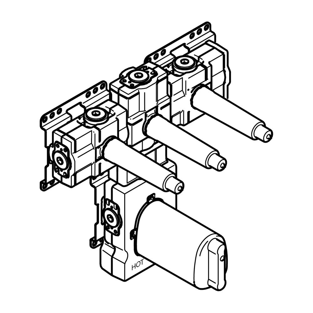 Dornbracht Unterputz-Thermostat-Modul Serienneutral 3/4" 35534970... DORNBRACHT-3553497090 4029011847943 (Abb. 2)