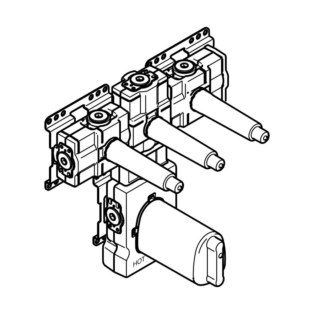 Dornbracht Unterputz-Thermostat-Modul Serienneutral 3/4" 35534970... DORNBRACHT-3553497090 4029011847943 (Abb. 3)