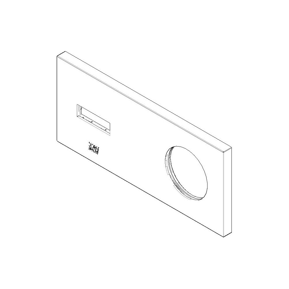 Dornbracht Abdeckung, 80x180x9mm, Dark Platinum gebürstet, 90110118600-99... DORNBRACHT-90110118600-99 4029011812149 (Abb. 2)