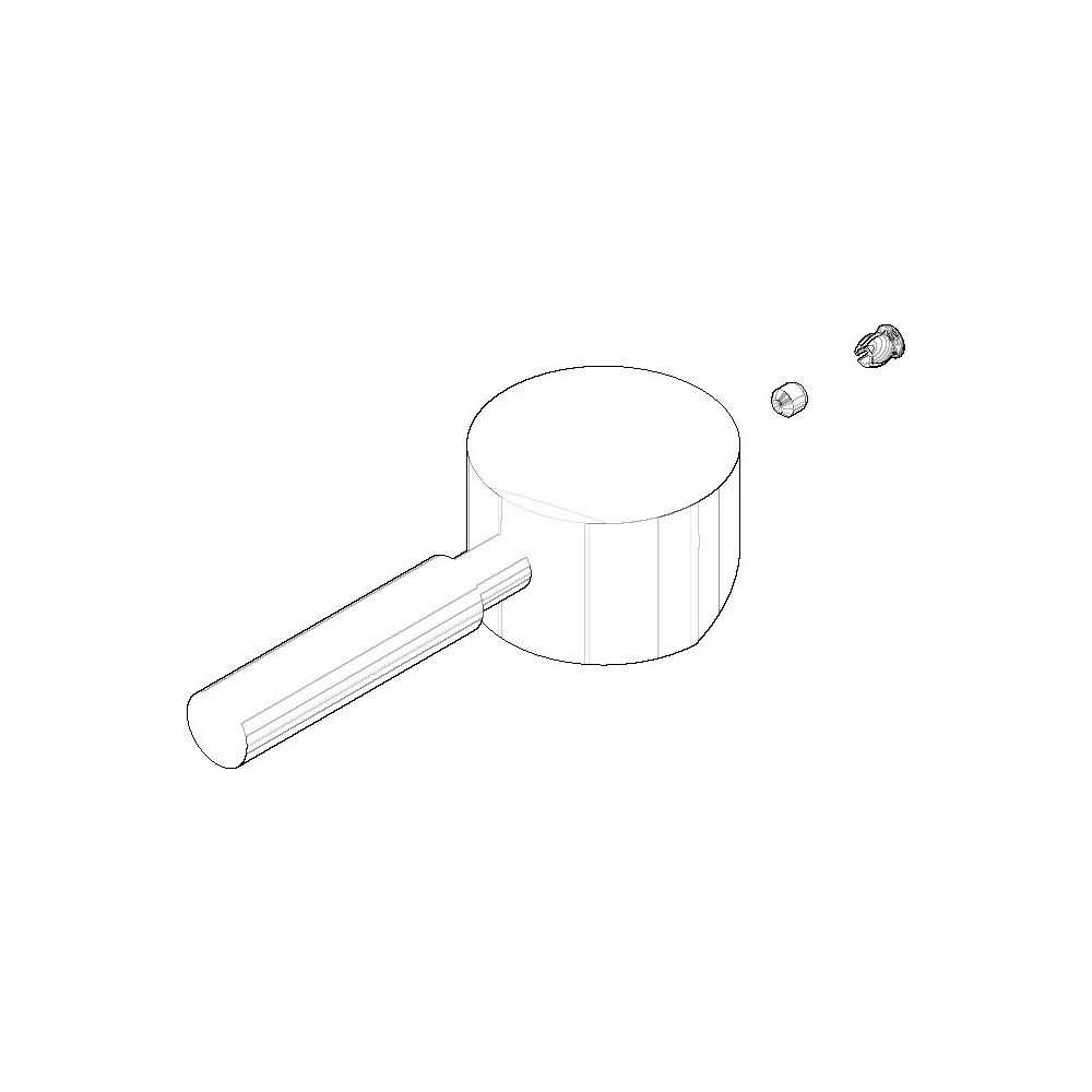 Dornbracht Griff für Waschtisch Stand, 140x90x95mm, Platin gebürstet, 902062... DORNBRACHT-90206204100-06 4029011932564 (Abb. 2)