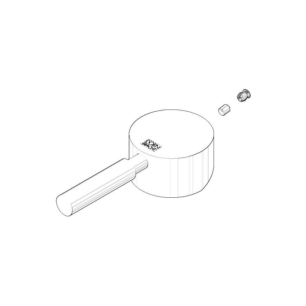 Dornbracht Griff Hebel, 140x90x95mm, Platin gebürstet, 90206204300-06... DORNBRACHT-90206204300-06 4099477170480 (Abb. 2)