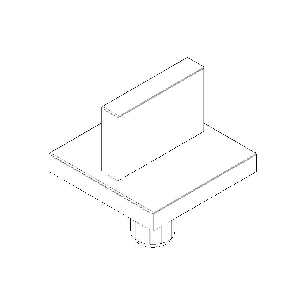 Dornbracht Griff für Unterputzventil, 60x60x75mm, Dark Platinum gebürstet, 9... DORNBRACHT-90207800202-99 4029011812170 (Abb. 2)