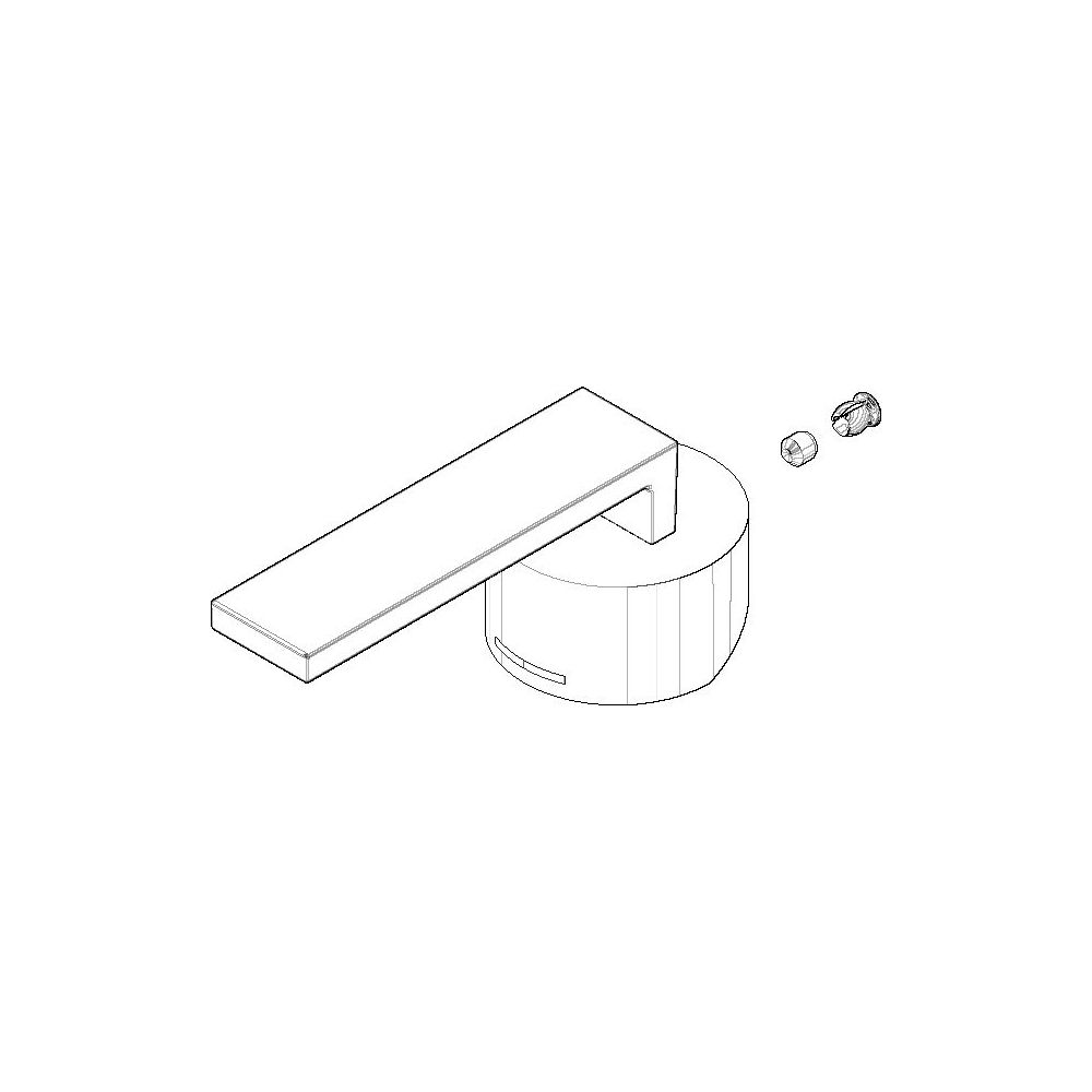 Dornbracht Griff Ersatzteile 90207804000 30x40x95mm chrom... DORNBRACHT-90207804000-00 4029011425981 (Abb. 1)